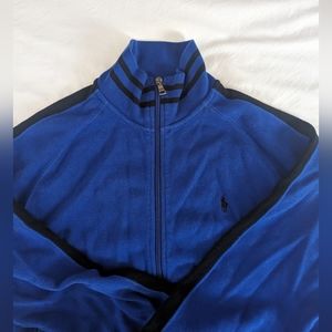 Royal blue zip up mock neck size: M